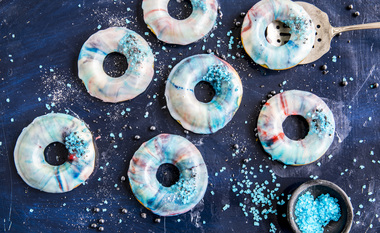 Doughnuts med galaxyglasur - bilde 2