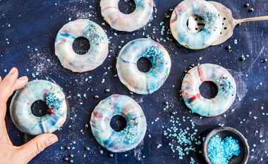 Doughnuts med galaxyglasur