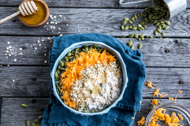 Glutenfri kjøleskapsgrøt