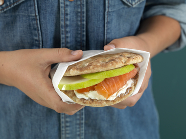 Polarbrød med røkelaks