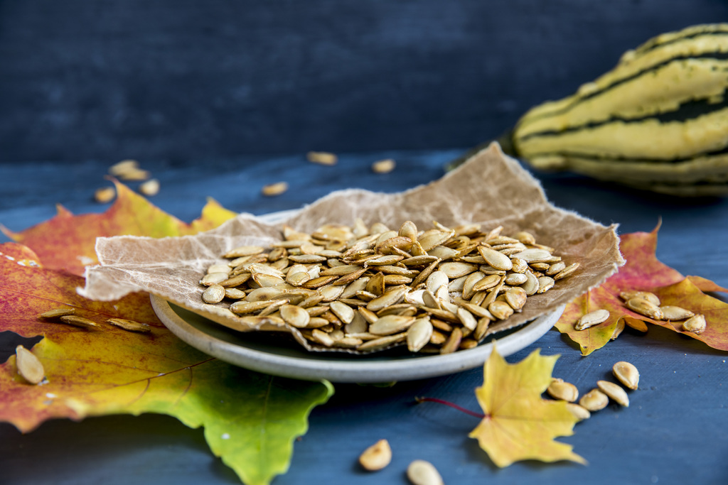 Ristede gresskarkjerner