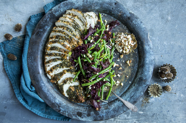 Urtestekt kalkunbryst - alternativ 1