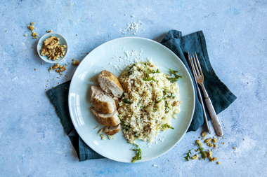 Kyllingfilet med blomkålrisotto 