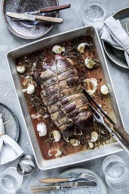 Surret reinsdyrstek stemningsbilde - høydeformat