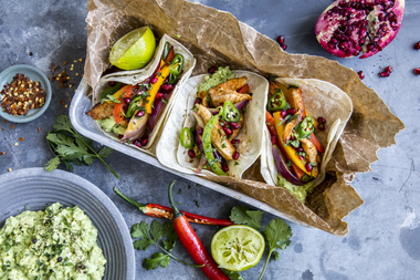 Meksikanske kyllingfajitas 