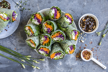 Ferske vårruller med kylling