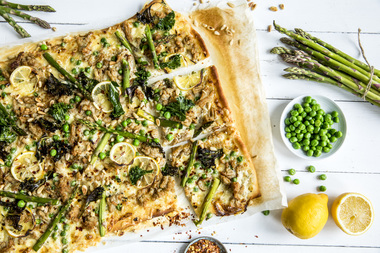 Pizza med kyllingkjøttdeig