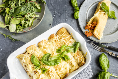 Grove, fylte pannekaker