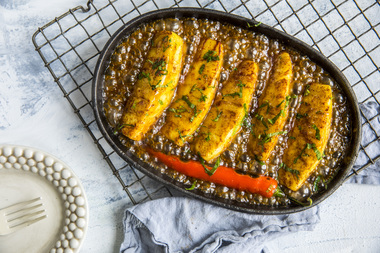 GRILLET ANANAS MED ROMSAUS