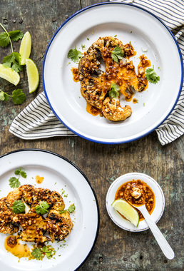 GRILLET BLOMKÅL MED LIME OG CHILI - høydebilde