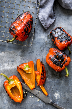 Grillet paprika - høydebilde