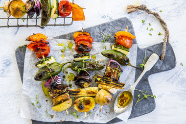 GRILLSPYD MED GRØNNSAKER alternativ 2