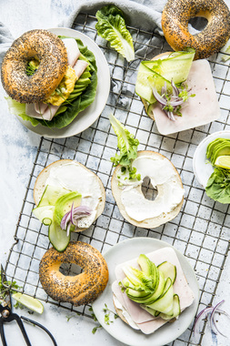Bagel med pålegg temabilde 1
