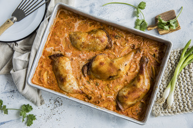 Kyllinglår i kokosmelk med karri 