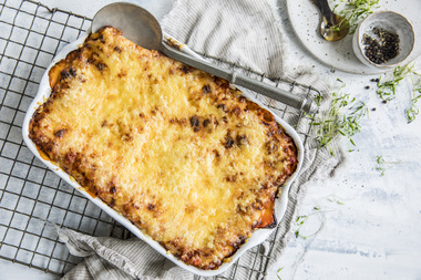 Lasagne med kyllingkjøttdeig