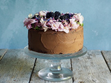 Sjokoladekake med søtpotetglasur