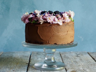 Sjokoladekake med søtpotetglasur