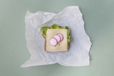 Brødskive med gulost