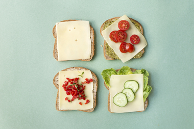 Brødskiver med gulost