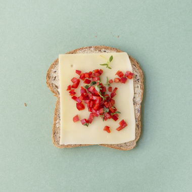 Brødskive med gulost