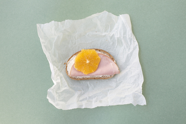 Brødskive med skinke