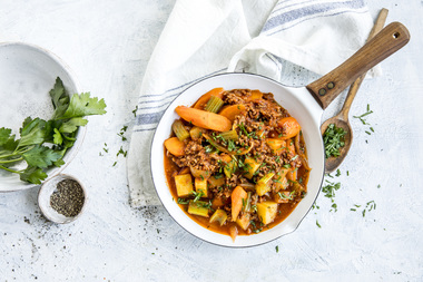 RASK MIDDAGSGRYTE MED KJØTTDEIG