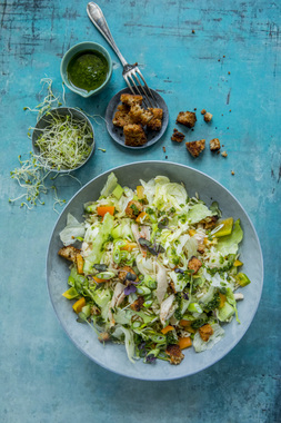 Kyllingsalat med ris