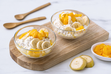 Kjøleskapsgrøt med cottage cheese