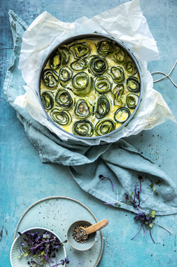 Eggepanne med squash - høydebilde