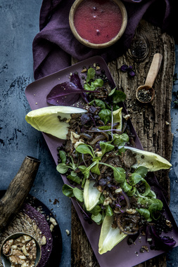 Lun salat med reinsdyrskav - høydebilde, alternativ 1