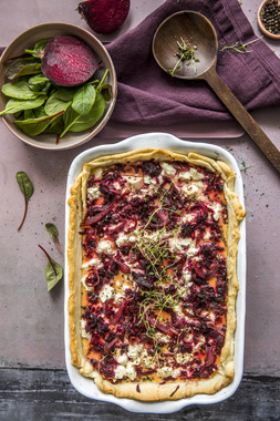 Pai med rødbeter - høydebilde