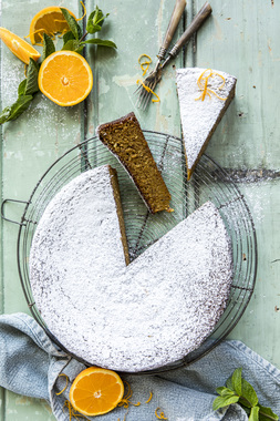 Appelsinkake uten mel