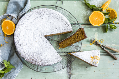 Appelsinkake uten mel