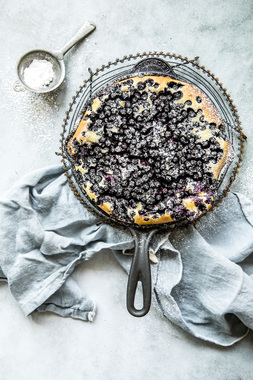 Blåbærclafoutis