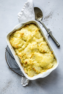 Fløtegratinerte poteter