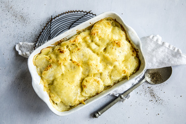 Fløtegratinerte poteter