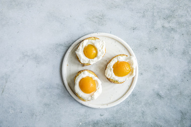 Rullekake med speilegg