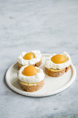 Rullekake med speilegg