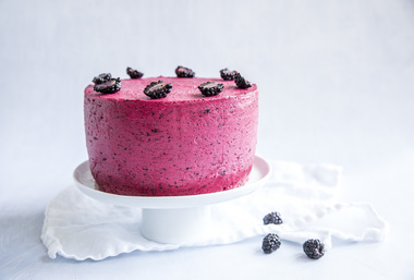 Kake med skogsbærkrem