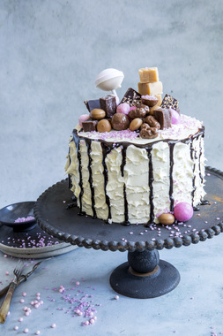 Sjokoladekake med hvit sjokoladekrem