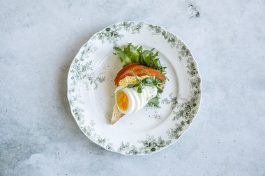 Snitter med egg og tomat