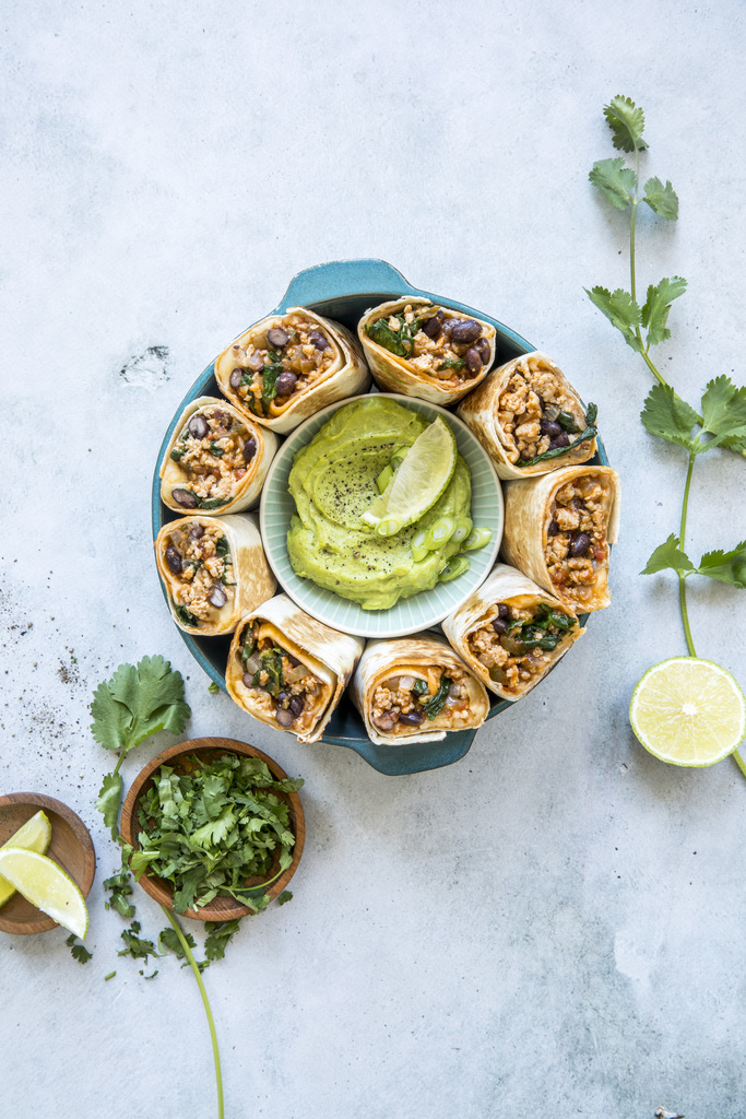 Burritos med kyllingkjøttdeig