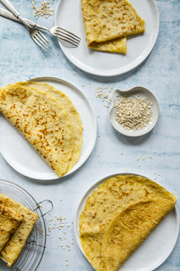 Pannekaker med havregryn