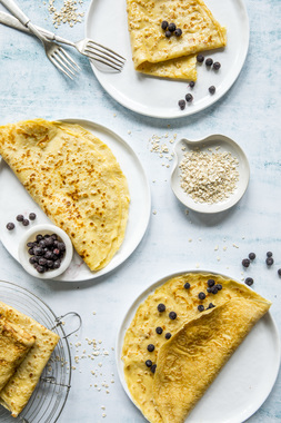 Pannekaker med havregryn