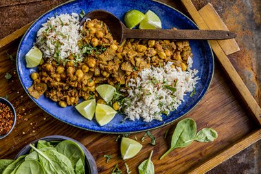 Lammeskav i kikertcurry