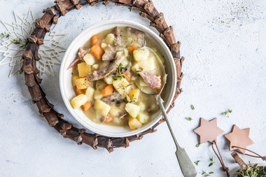 Lapskaus med pinnekjøtt