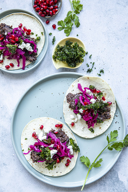 Vegetartaco med bønner