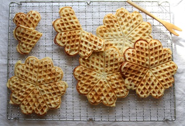 Vafler med brødrester