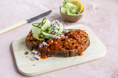 Middagsskive med makrell i tomat