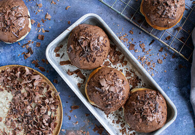 Trippel sjokoladebolle